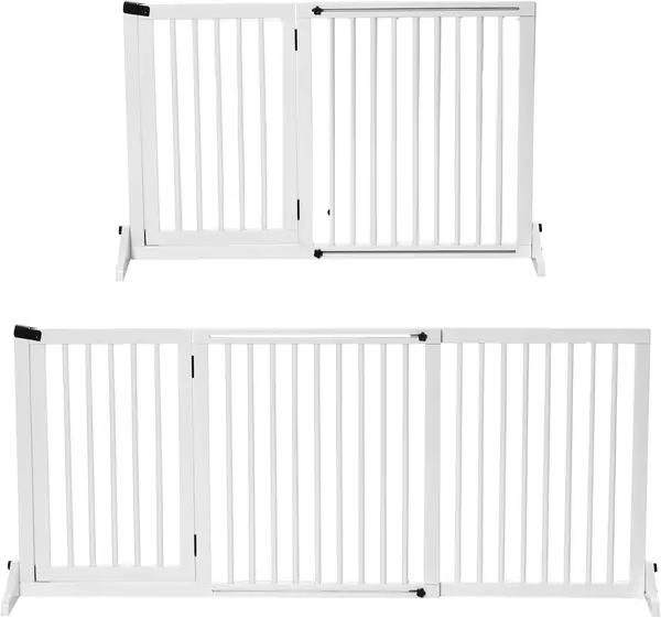 Absperrgitter Hund Freistehend Verstellbar 113-166 x 71…