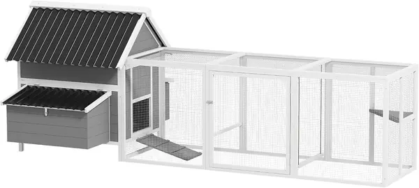 Hühnerstall Hühnerhaus für 7-10 Hühner 283 x 133,5 x 112…