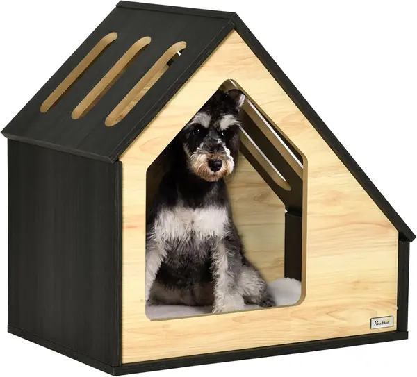 Hundehütte aus Holz Indoor Katzenhöhle Katzenhaus…