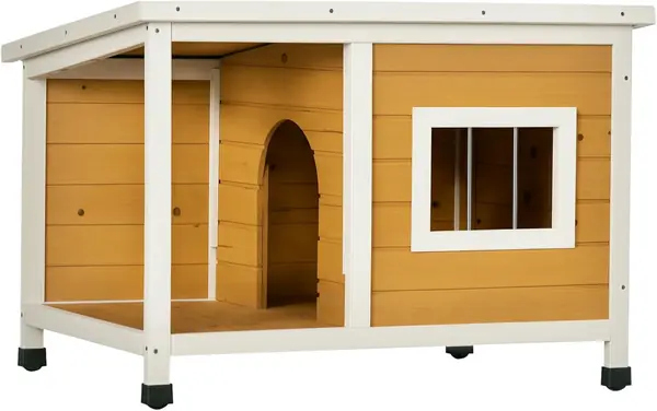 Hundehütte Outdoor Wetterfest für Kleine Hunde Orange…