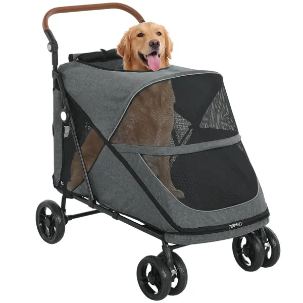 Hundewagen Faltbar für Große Hunde bis 30 kg mit 4…