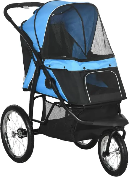 Hundewagen Hundebuggy klappbar für Hunde & Katzen bis 20…